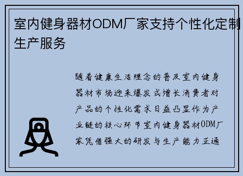 室内健身器材ODM厂家支持个性化定制生产服务